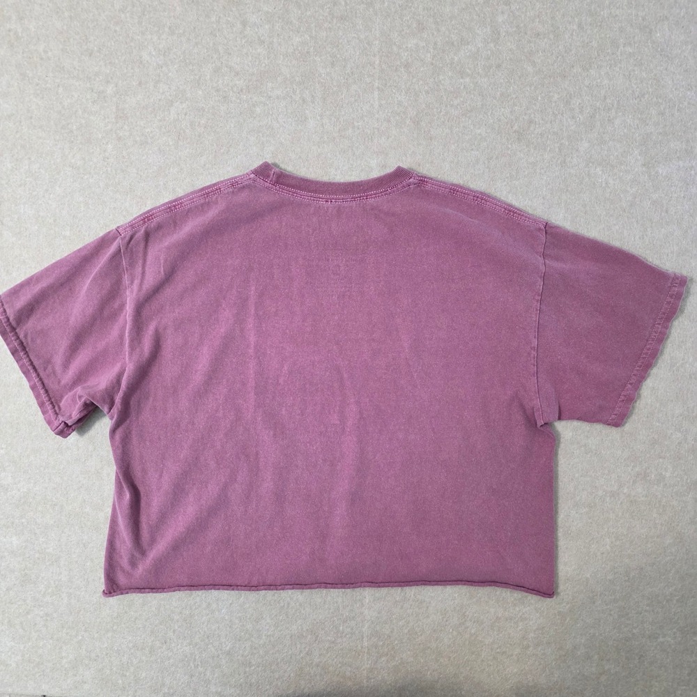 Womens Cropped Distressed Def Leppard Graphic Top Sz S/M Rock Festival T Shirt - Picture 4 of 7